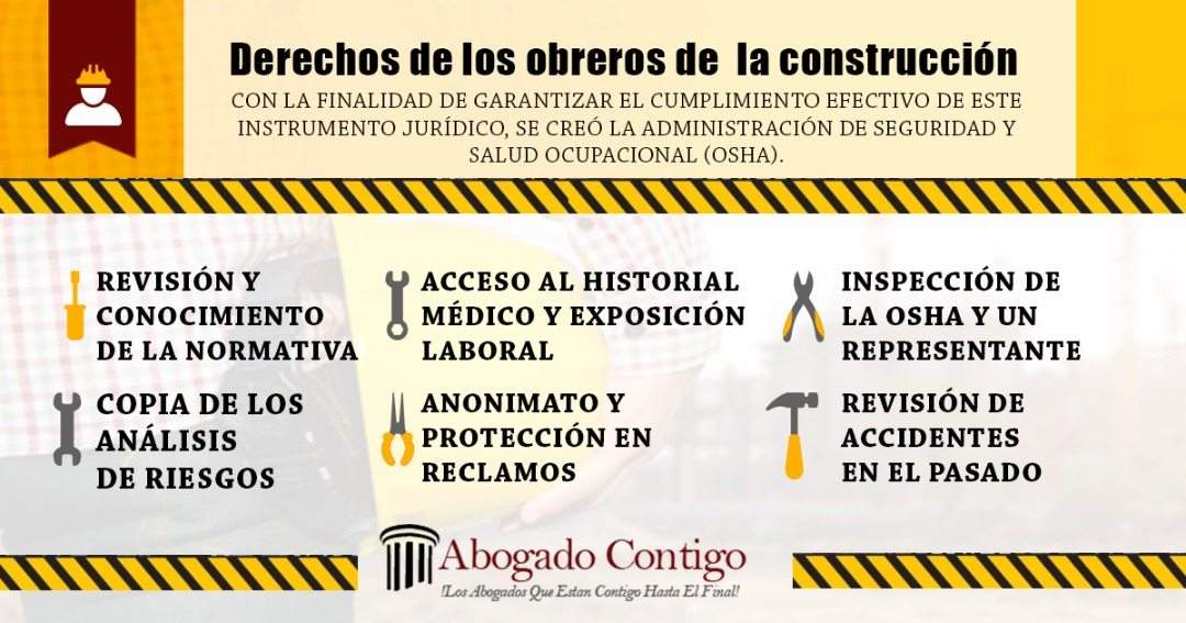 derechos de los obreros de la construccion