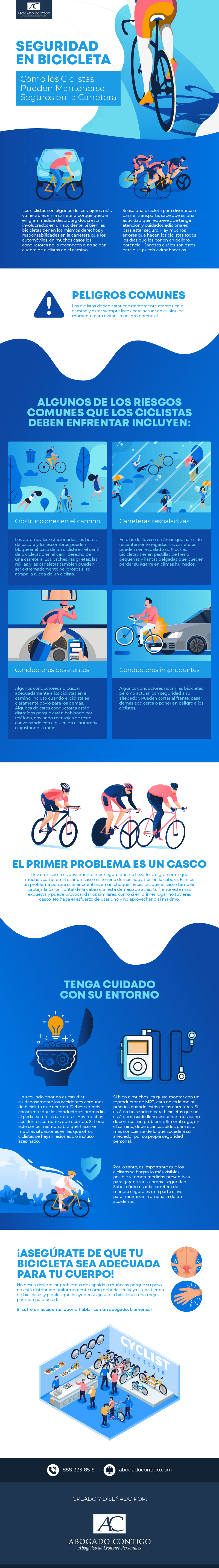Seguridad en bicicleta: Cómo los ciclistas pueden mantenerse seguros en el camino (Bicycle Safety)