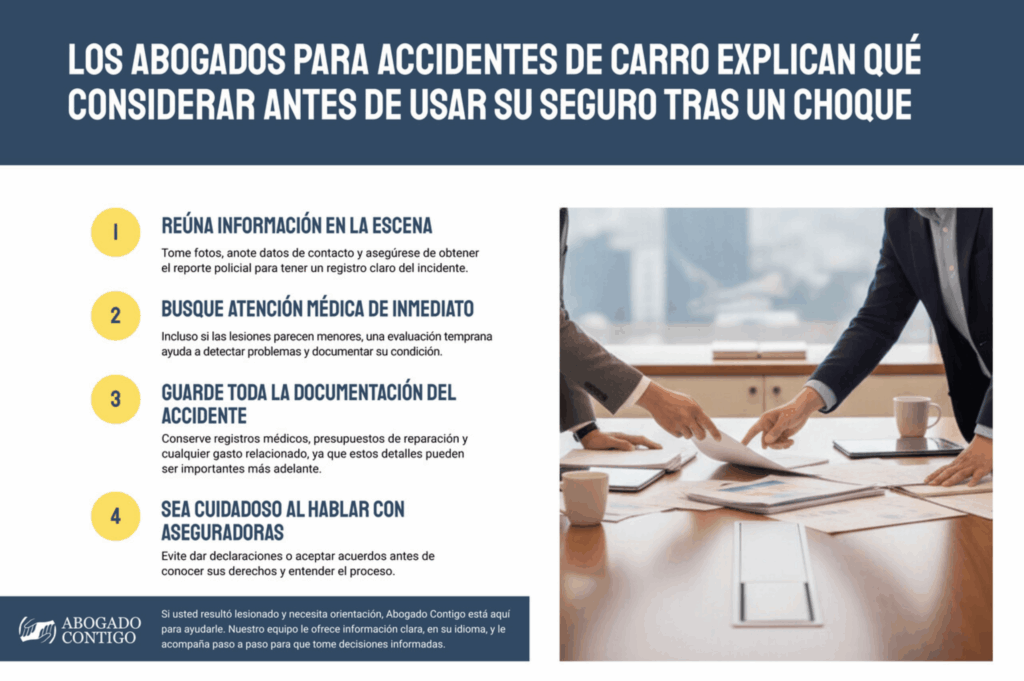 los-abogados-para-accidentes-de-carro-explican-que-considerar-antes-de-usar-su-seguro-tras-un-choque-infographic