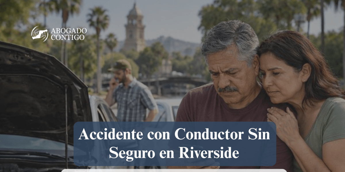 accidente con conductor sin seguro en Riverside