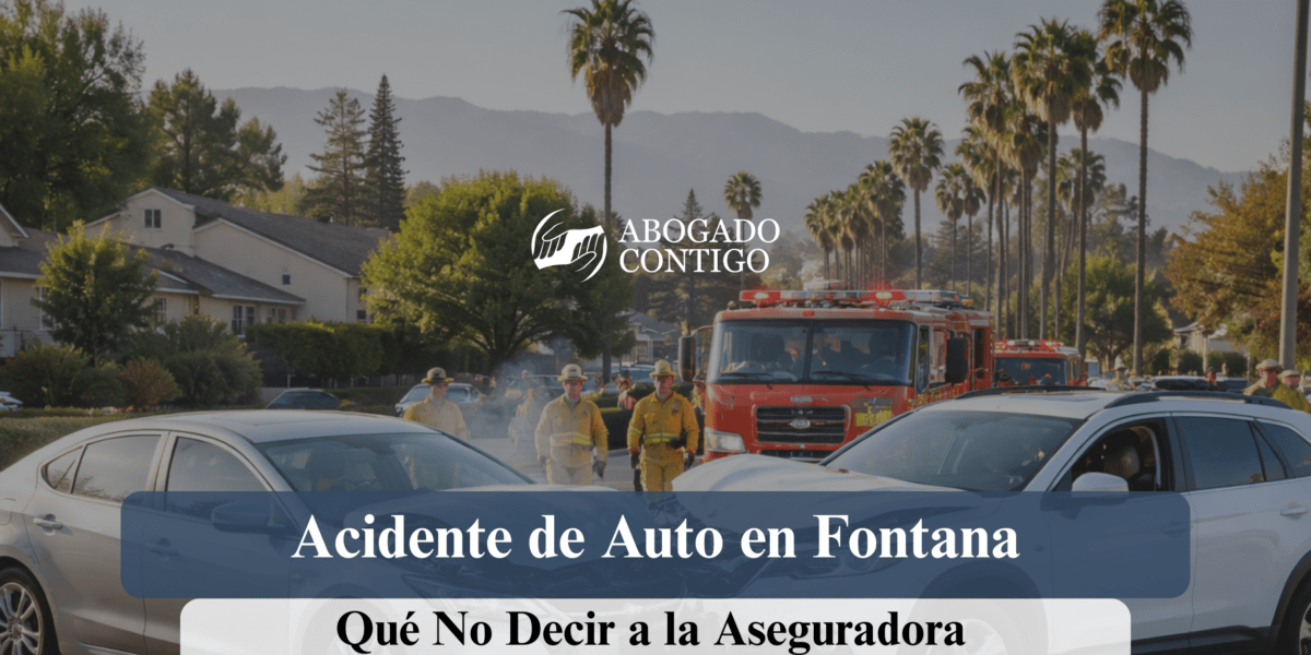 Accidente de auto en Fontana