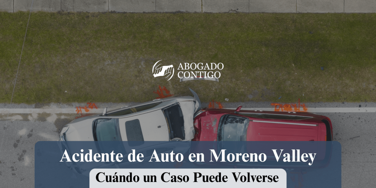 Accidente de auto en Moreno Valley