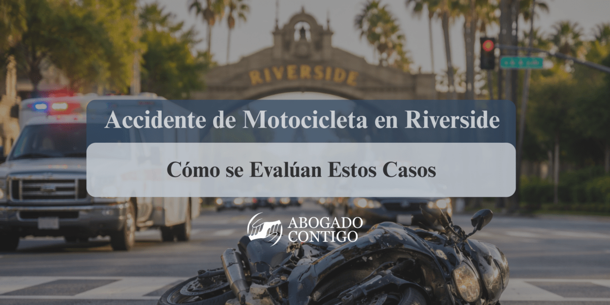 accidente de motocicleta en Riverside