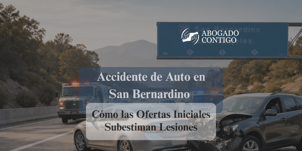 accidente de auto en San Bernardino