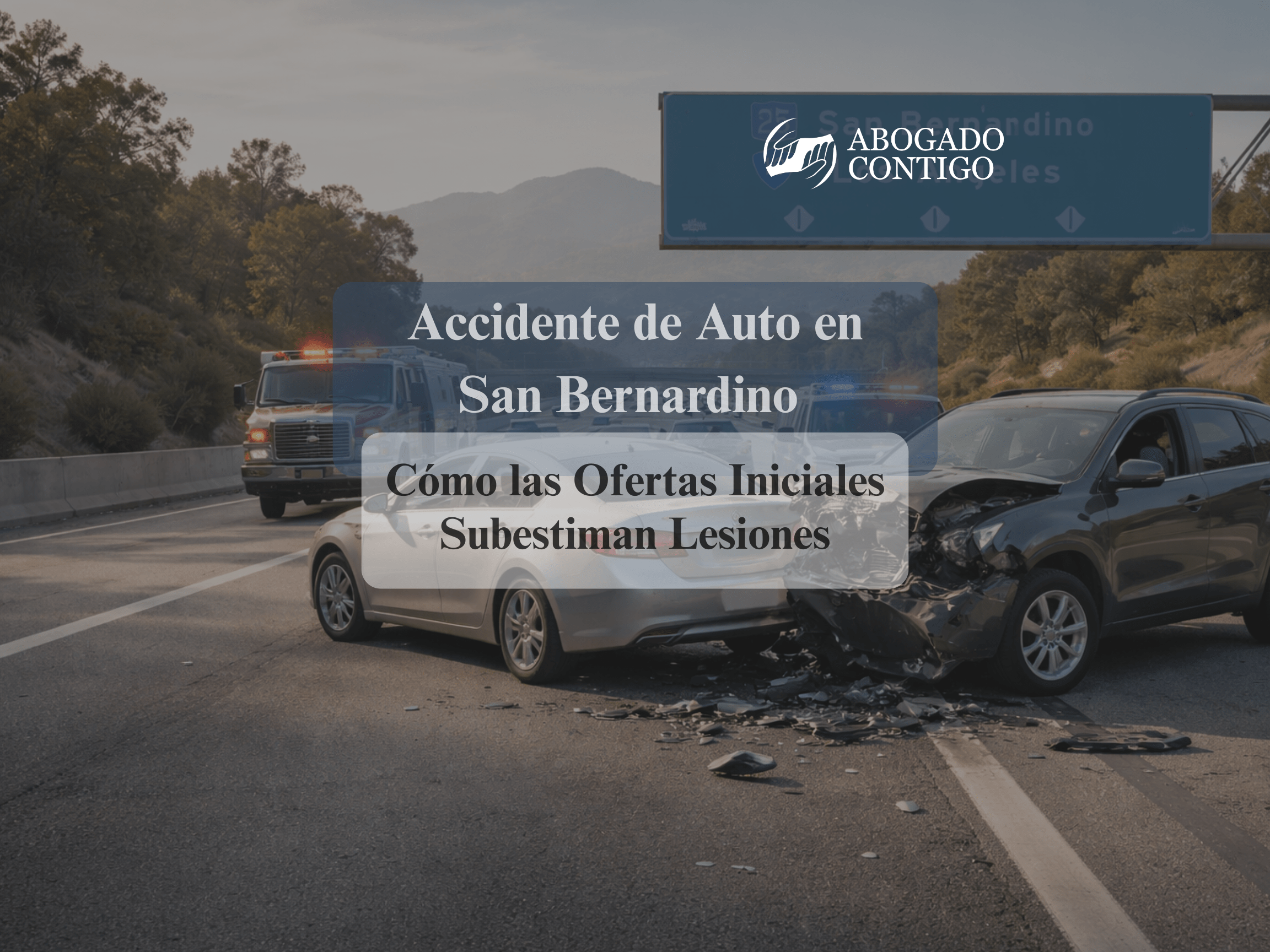 accidente de auto en San Bernardino