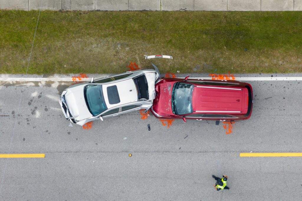 Accidente de auto en Moreno Valley