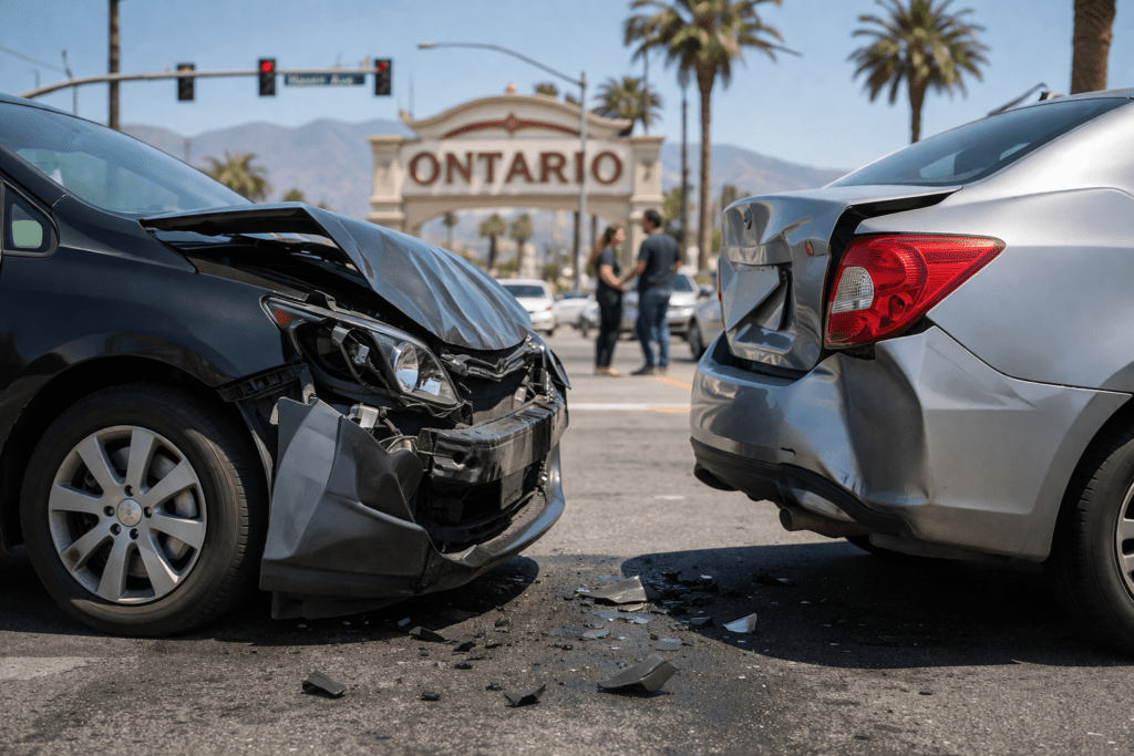 accidente de auto en Ontario