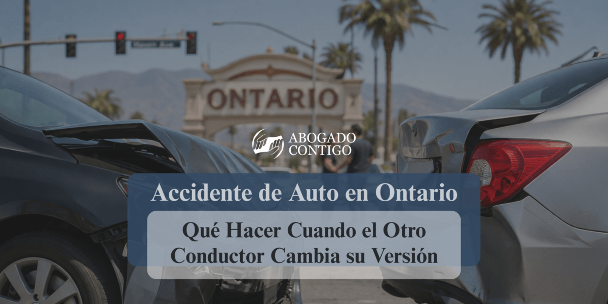 accidente de auto en Ontario