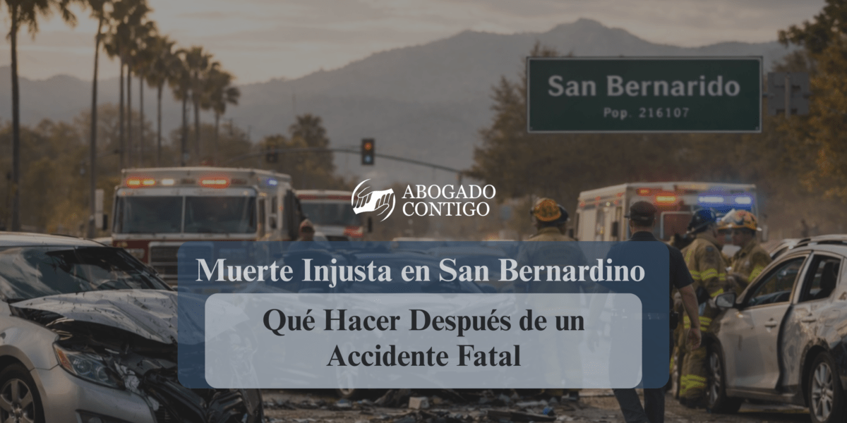 muerte injusta en San Bernardino