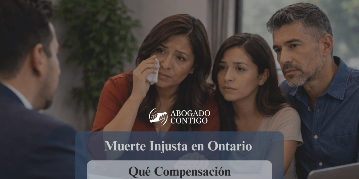 daños en un caso de muerte injusta en Ontario