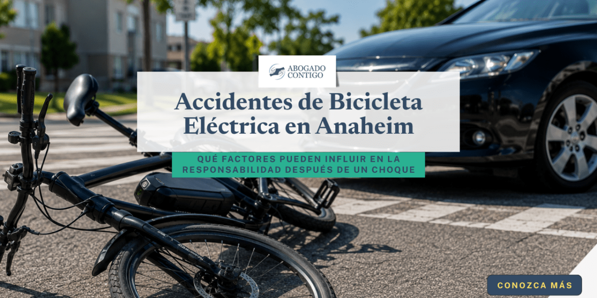 Quién puede ser responsable en un accidente de bicicleta eléctrica en Anaheim, CA