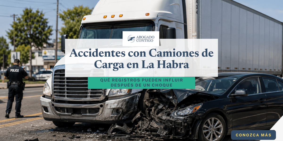 Qué registros pueden existir tras un accidente con camión de carga en La Habra, CA