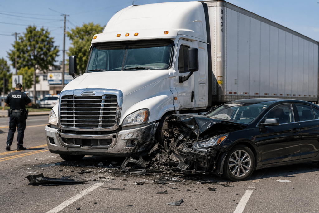 Qué registros pueden existir tras un accidente con camión de carga en La Habra, CA