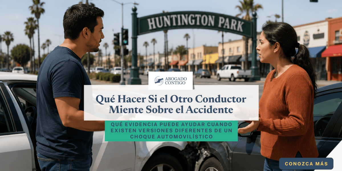 Otro Conductor Miente Sobre el Accidente en Huntington Park