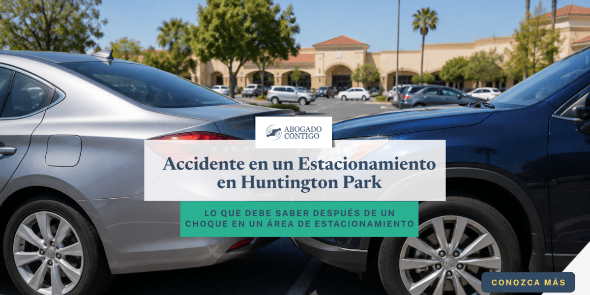 Accidente en estacionamiento en Huntington Park