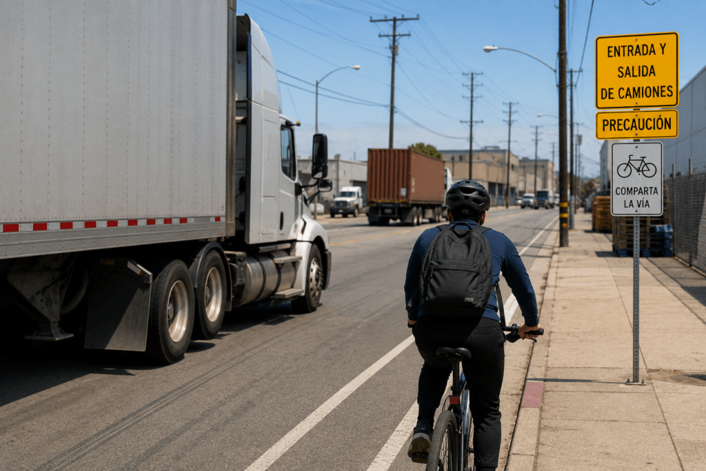 Riesgos Que los Ciclistas Deben Conocer al Circular Cerca de Zonas Industriales en Commerce 1 Peligros para Ciclistas en Zonas Industriales de Commerce: Lo Que Debe Saber