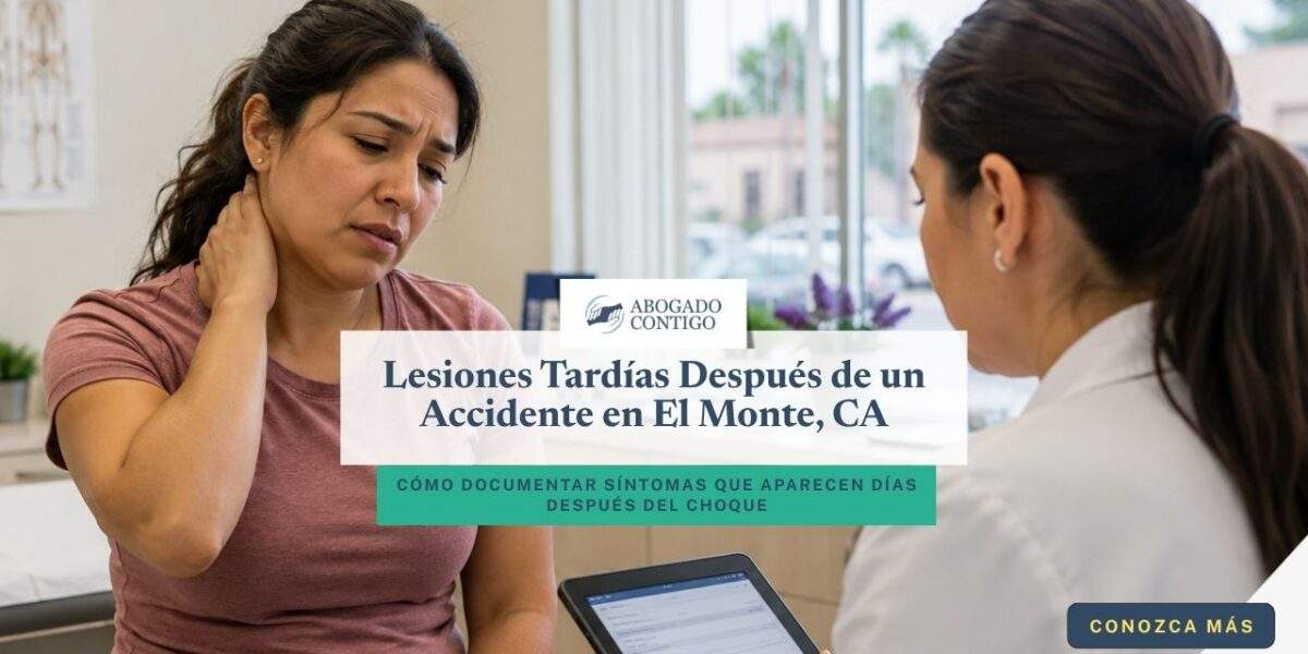 Lesiones tardías después de un accidente en El Monte