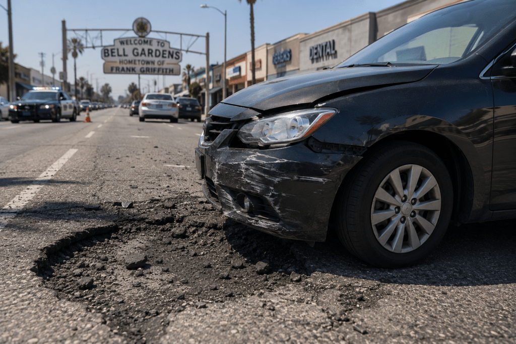 Cómo Pueden Influir las Condiciones del Pavimento en un Accidente de Auto en Garden Grove 1 Condiciones del pavimento en Garden Grove después de un accidente de auto