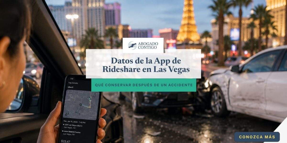 Datos de la app de rideshare después de un accidente en Las Vegas